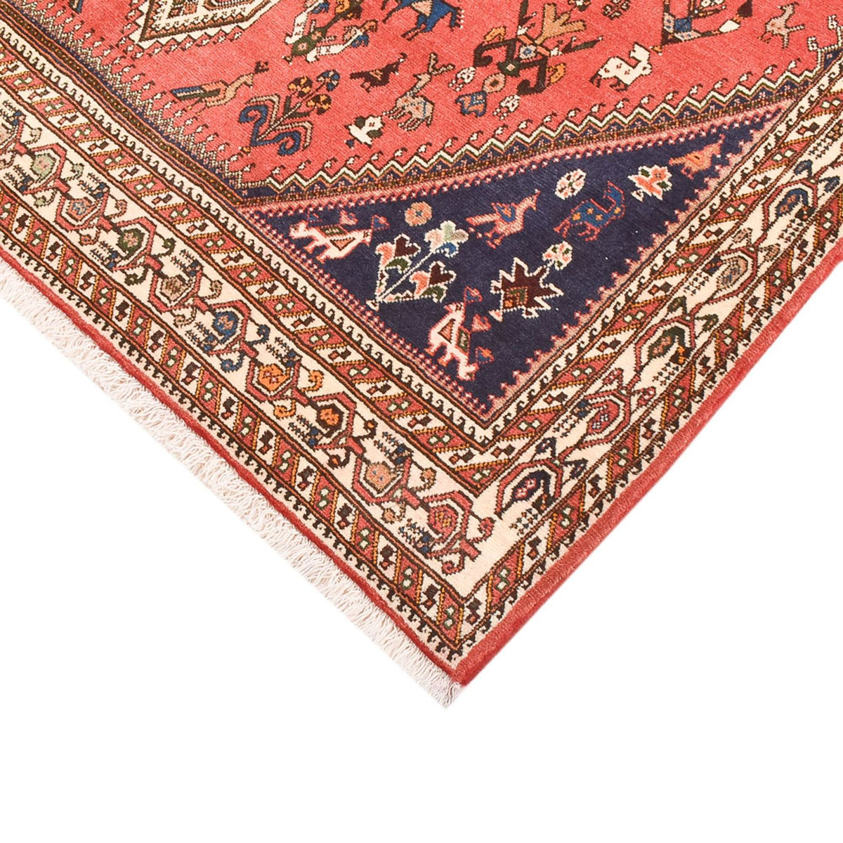 Perser Rug - Nomadic - 205 x 140 cm - red