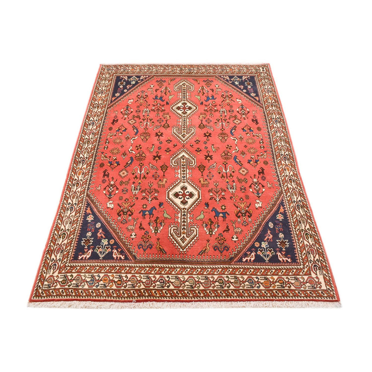 Perser Rug - Nomadic - 205 x 140 cm - red