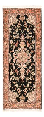 Runner Perser Rug - Tabriz - Premium - 210 x 80 cm - dark blue