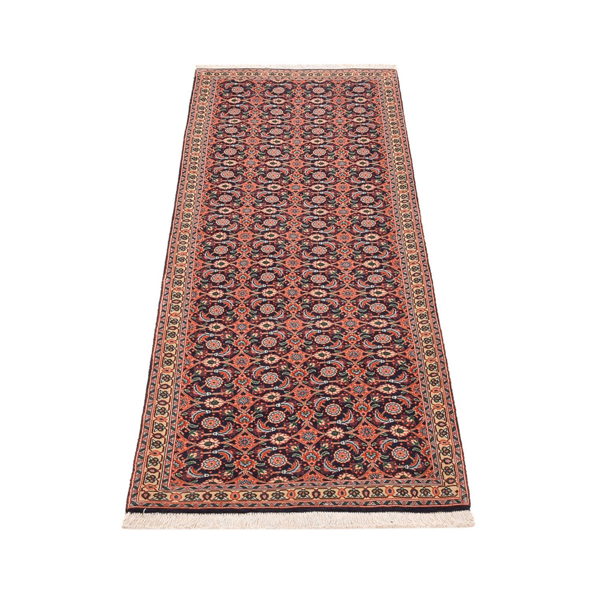 Runner Perser Rug - Tabriz - Royal - 190 x 64 cm - rust