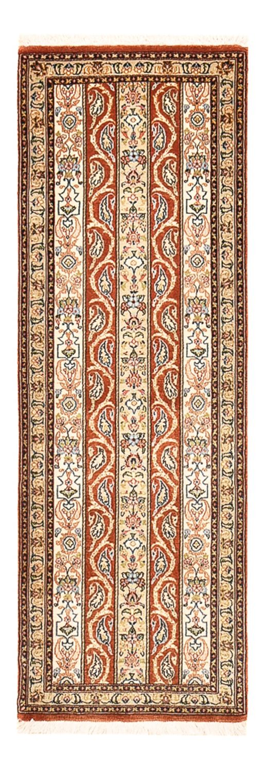 Runner Perser Rug - Ghom - Royal - 150 x 51 cm - dark beige