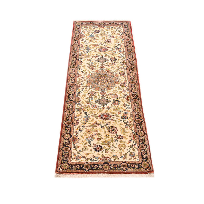 Runner Perser Rug - Ghom - Royal - 195 x 58 cm - light beige