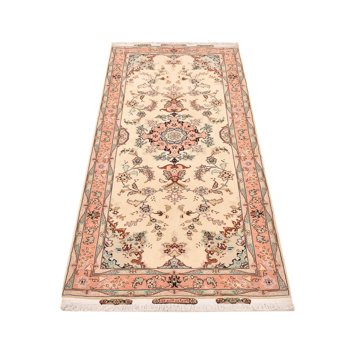 Runner Perser Rug - Tabriz - Royal - 210 x 81 cm - beige