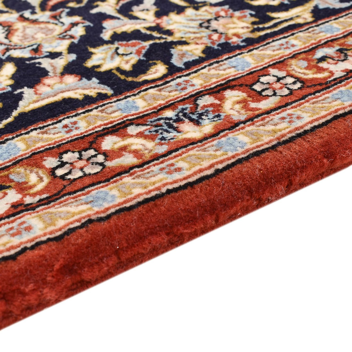 Runner Perser Rug - Ghom - Royal - 155 x 55 cm - dark blue