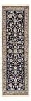 Runner Perser Rug - Nain - Royal - 196 x 66 cm - dark blue