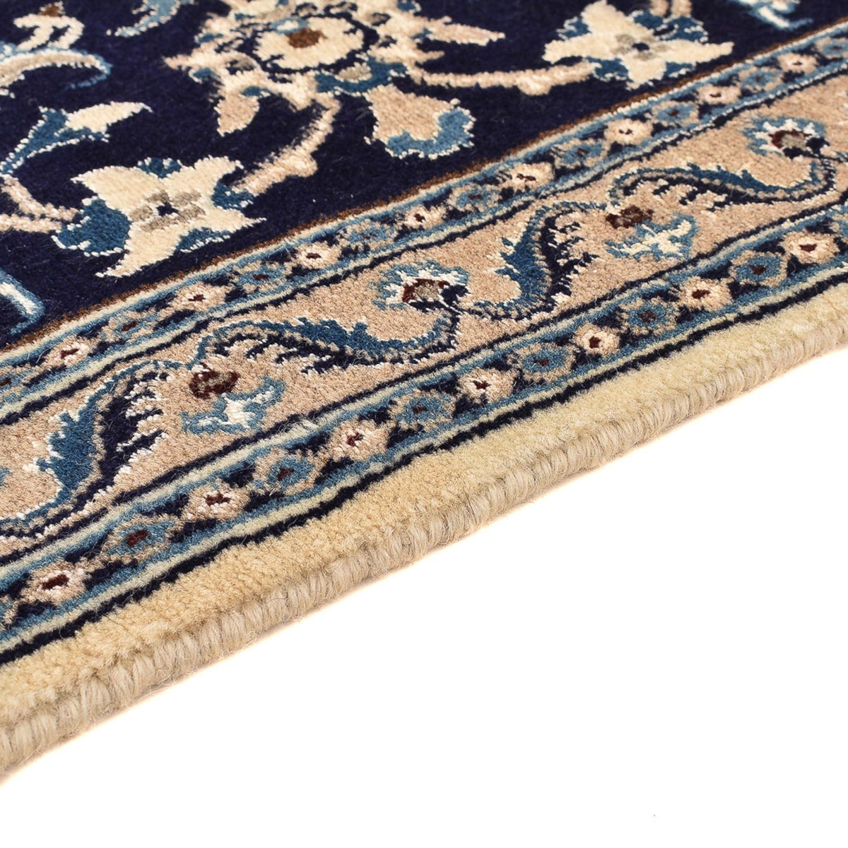 Runner Perser Rug - Nain - Royal - 196 x 66 cm - dark blue
