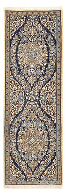 Runner Perser Rug - Nain - Royal - 188 x 65 cm - dark blue