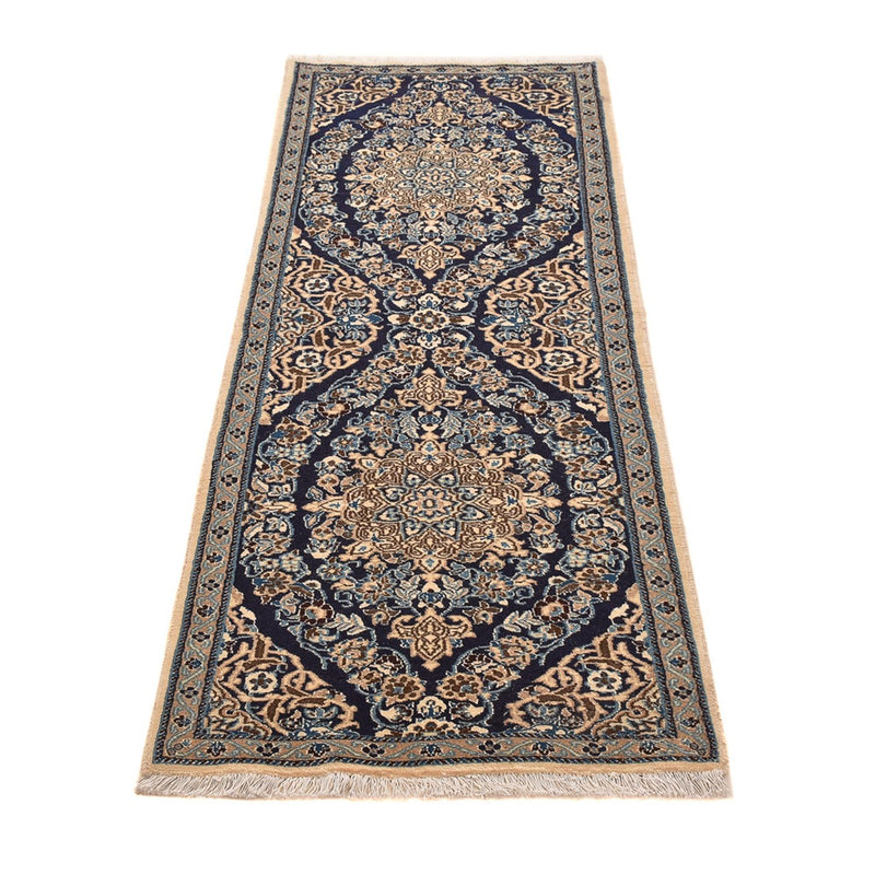 Runner Perser Rug - Nain - Royal - 188 x 65 cm - dark blue