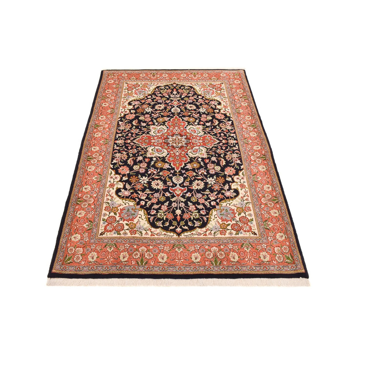 Perser Rug - Ghom - Royal - 227 x 140 cm - dark blue