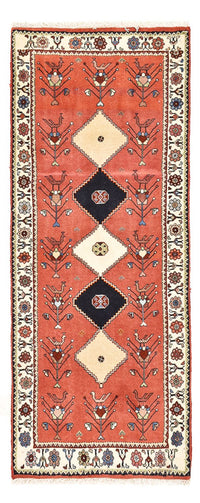 Runner Gabbeh Rug - Kashkuli Perser - 162 x 65 cm - light red