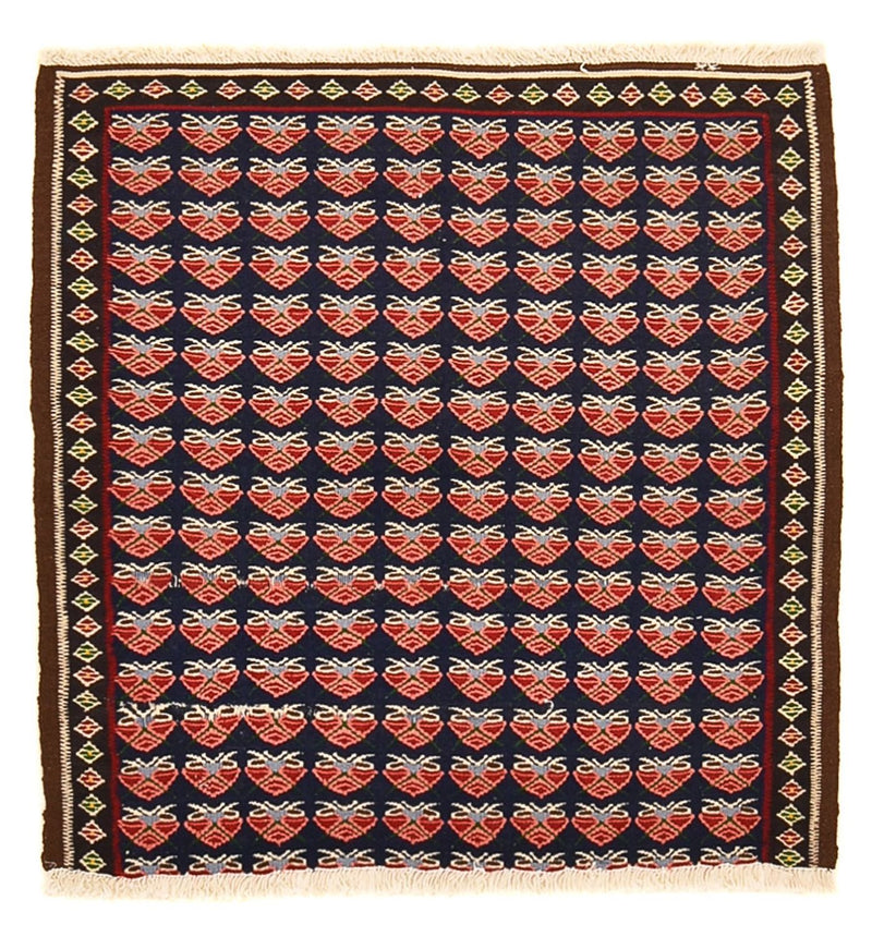 Kelim Rug - Oriental square  - 66 x 66 cm - multicolored