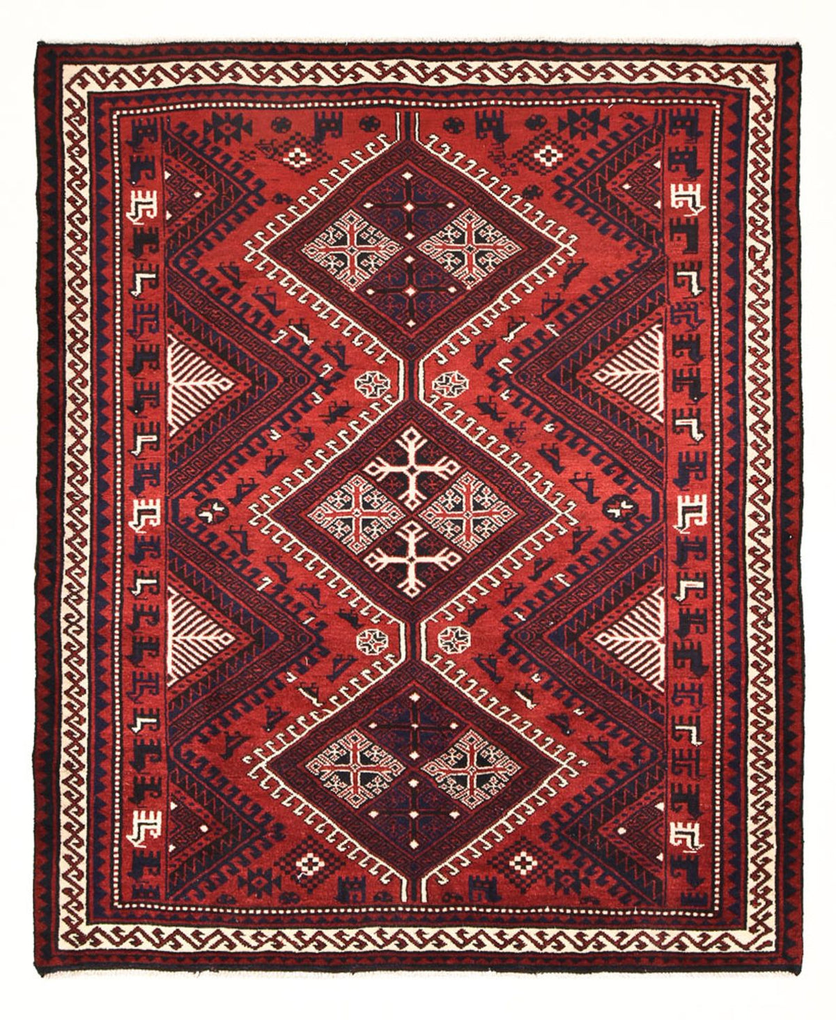 Perser Rug - Nomadic - 260 x 217 cm - bordeaux red