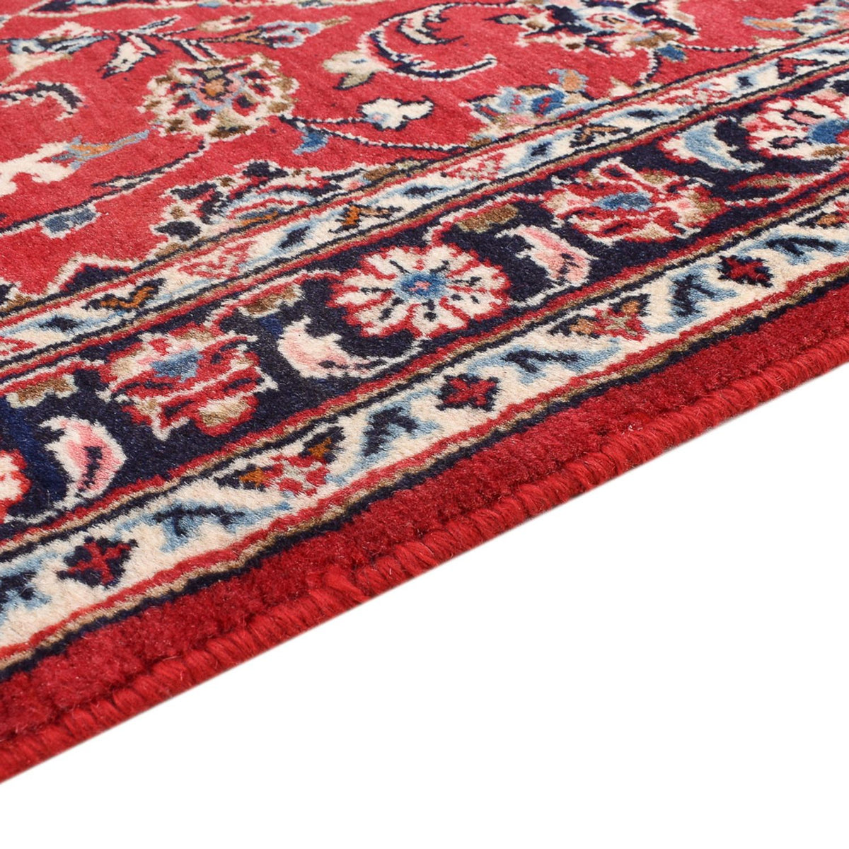 Runner Perser Rug - Keshan - 303 x 80 cm - red