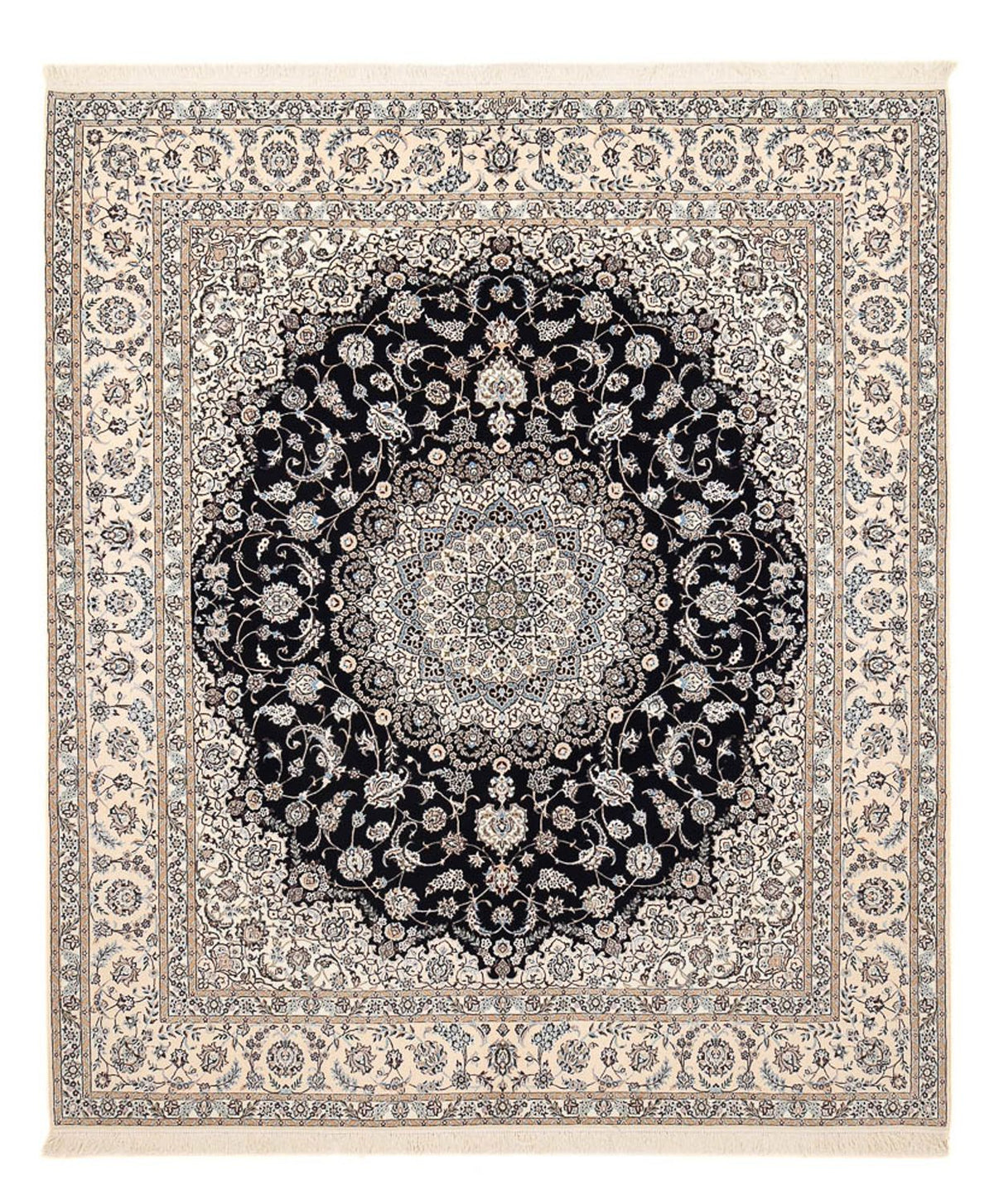 Perser Rug - Nain - Premium - 306 x 254 cm - dark blue