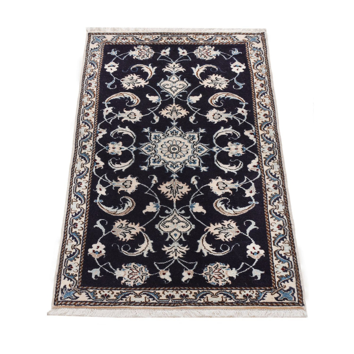Perser Rug - Nain - 138 x 66 cm - dark blue