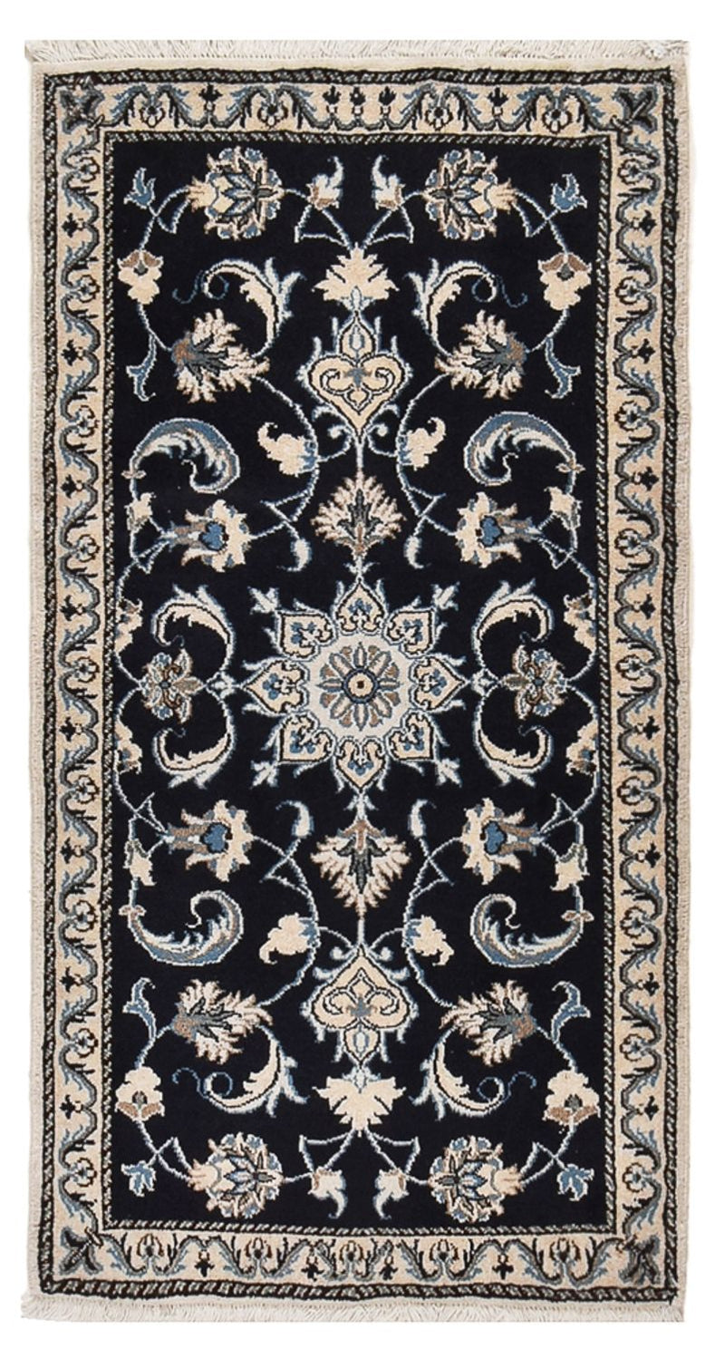 Perser Rug - Nain - 132 x 72 cm - dark blue