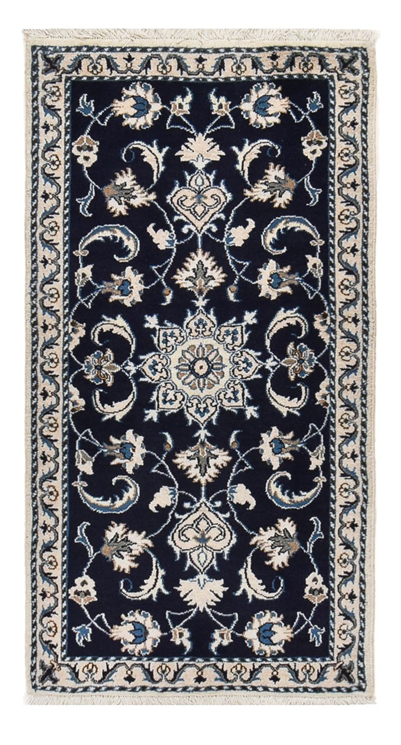 Perser Rug - Nain - 133 x 70 cm - dark blue