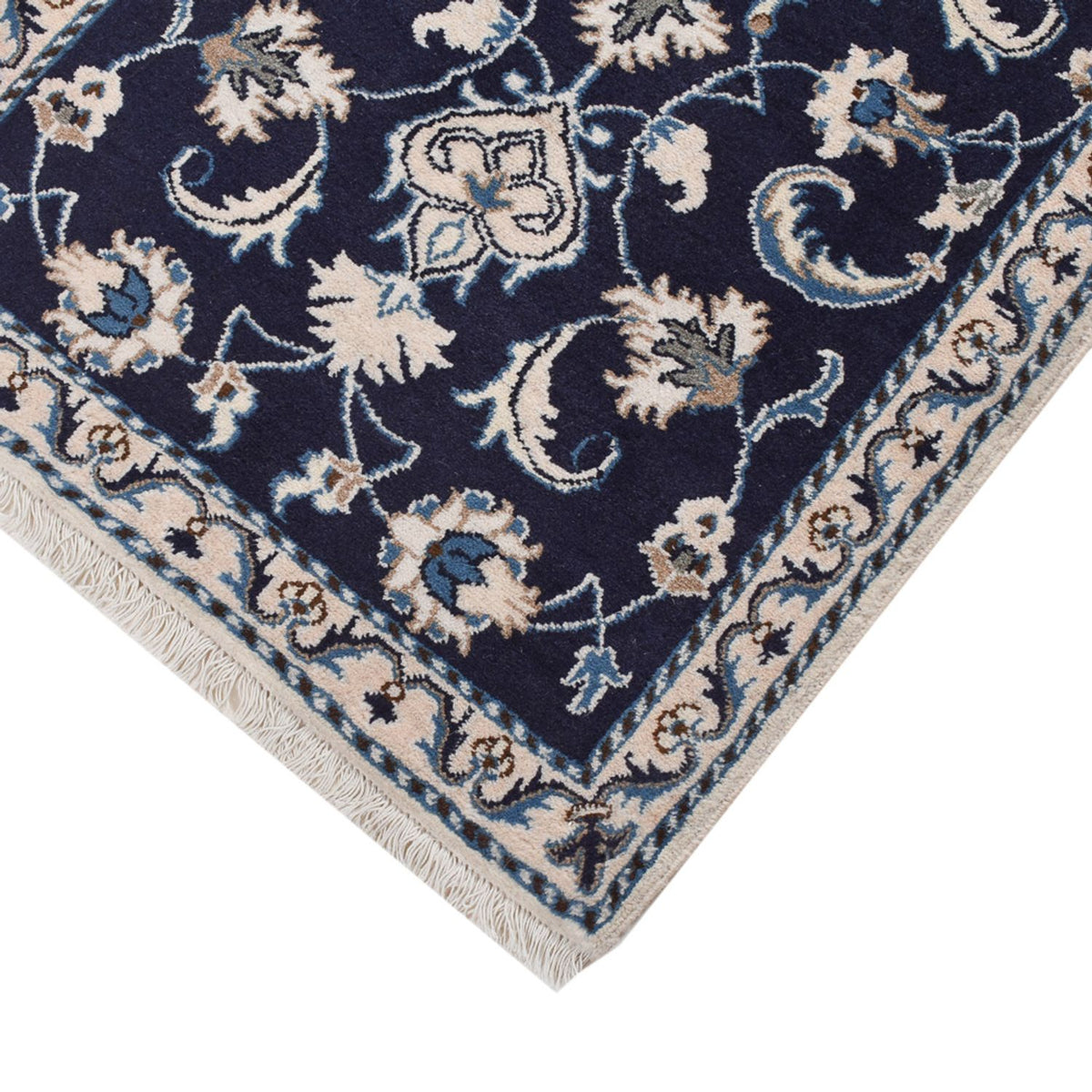 Perser Rug - Nain - 133 x 70 cm - dark blue