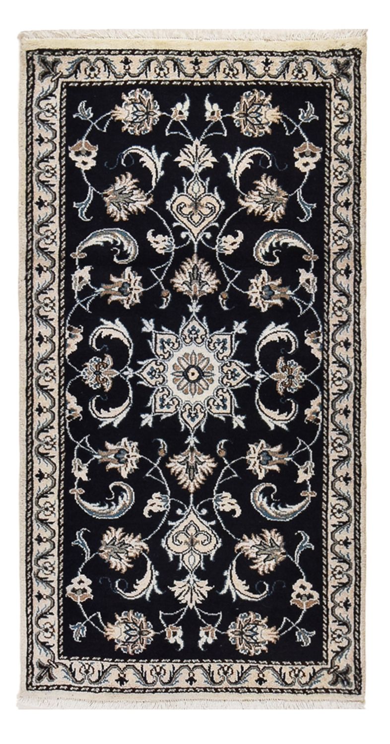 Perser Rug - Nain - 135 x 69 cm - dark blue