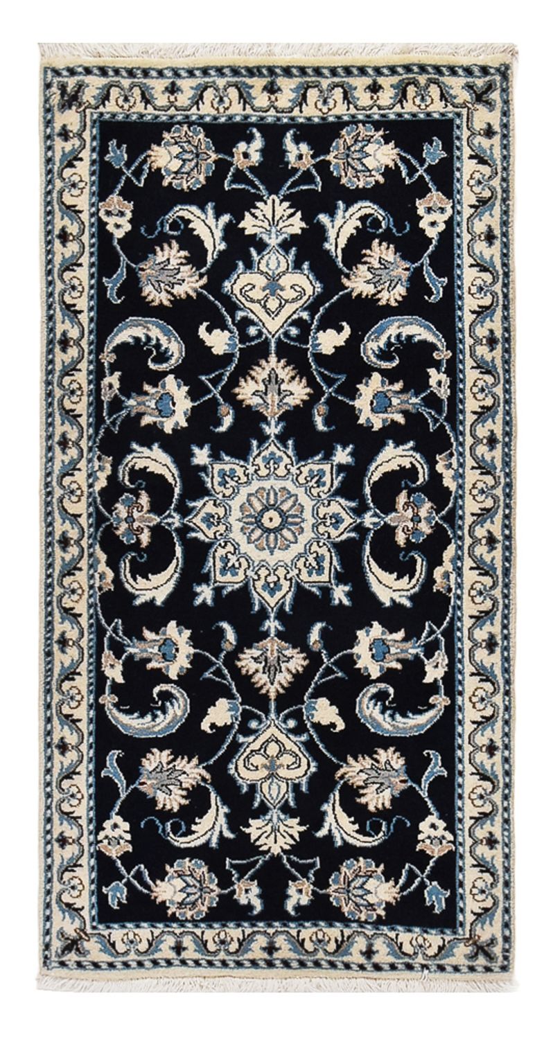 Perser Rug - Nain - 134 x 68 cm - dark blue