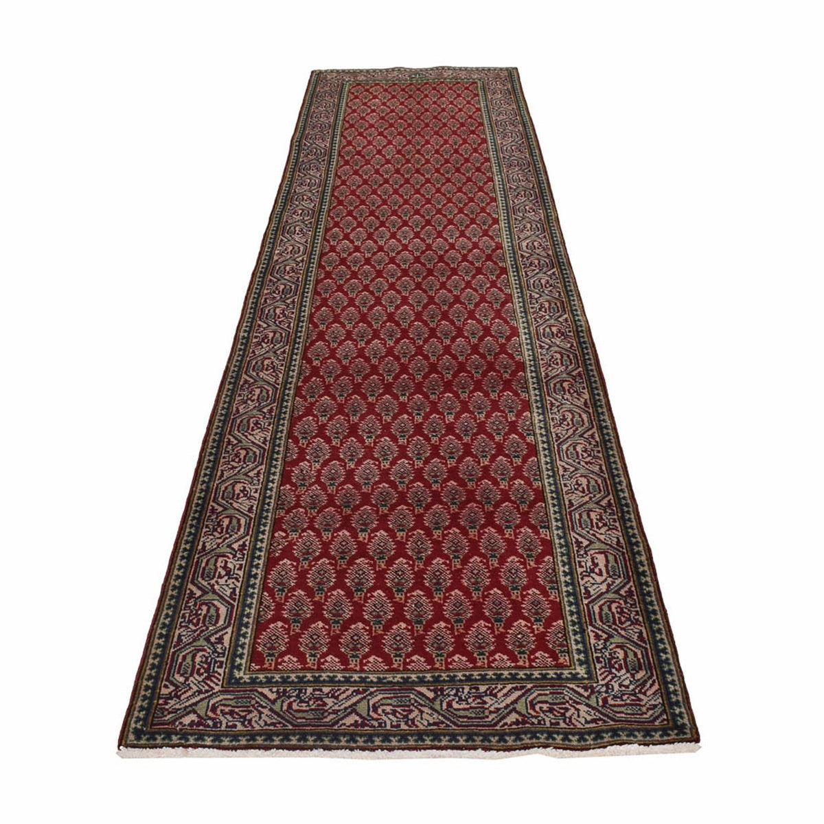 Runner Perser Rug - Tabriz - 337 x 83 cm - rust