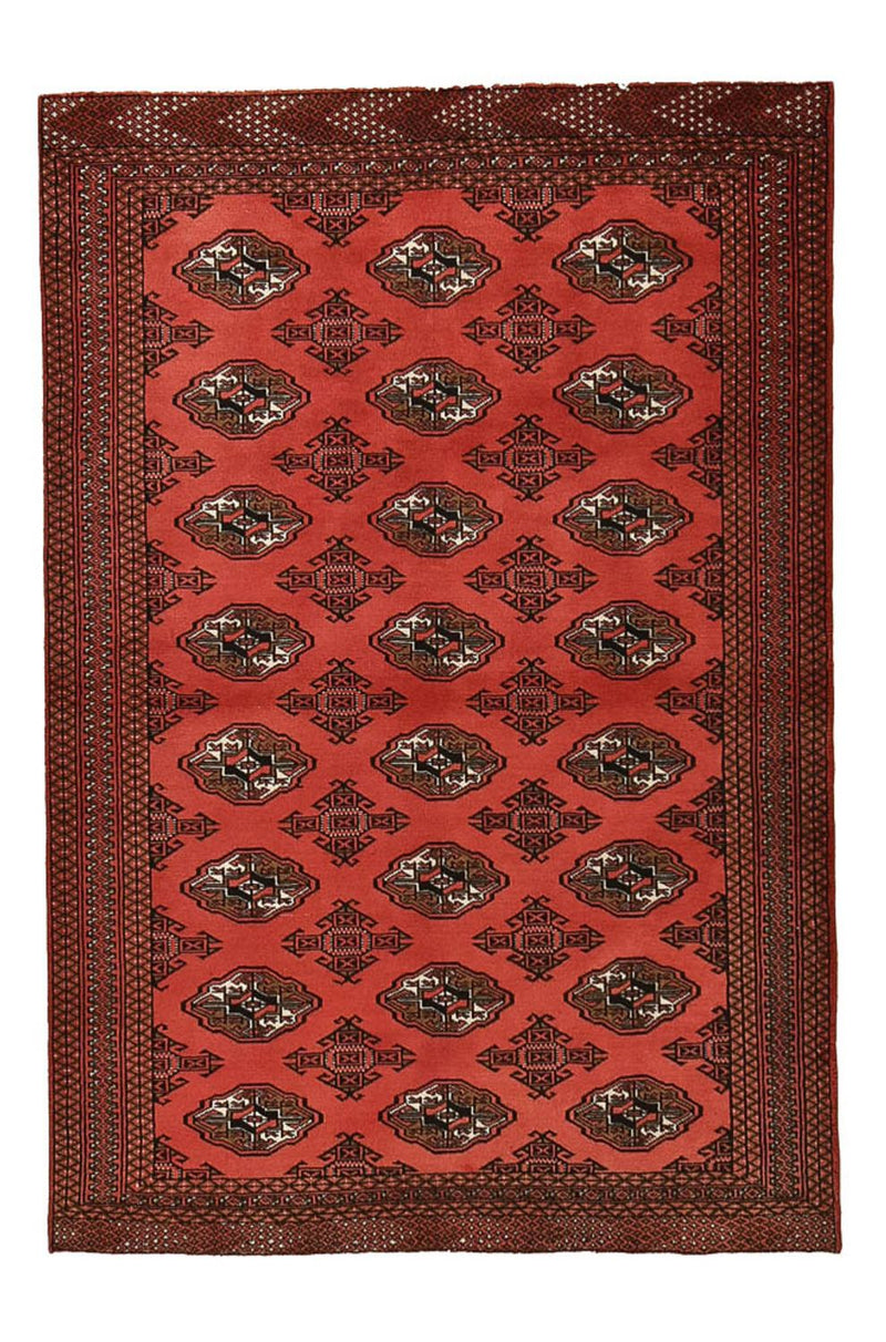Turkaman Rug - 188 x 126 cm - red