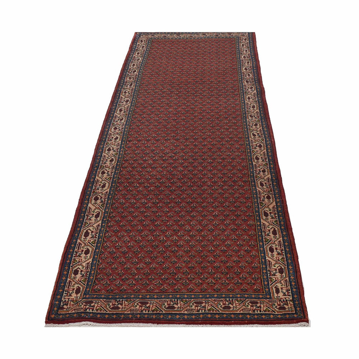 Runner Perser Rug - Mir - 302 x 83 cm - rust