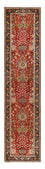 Runner Perser Rug - Tabriz - 400 x 92 cm - red