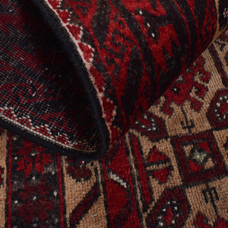 Runner Belutsch Rug - 196 x 96 cm - dark red