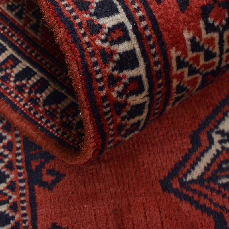 Runner Turkaman Rug - 333 x 96 cm - red