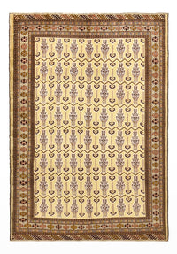 Turkaman Rug - 213 x 146 cm - light beige