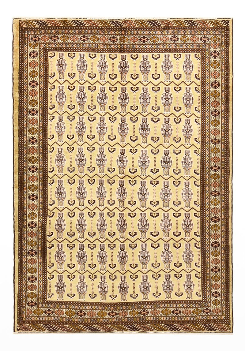 Turkaman Rug - 213 x 146 cm - light beige