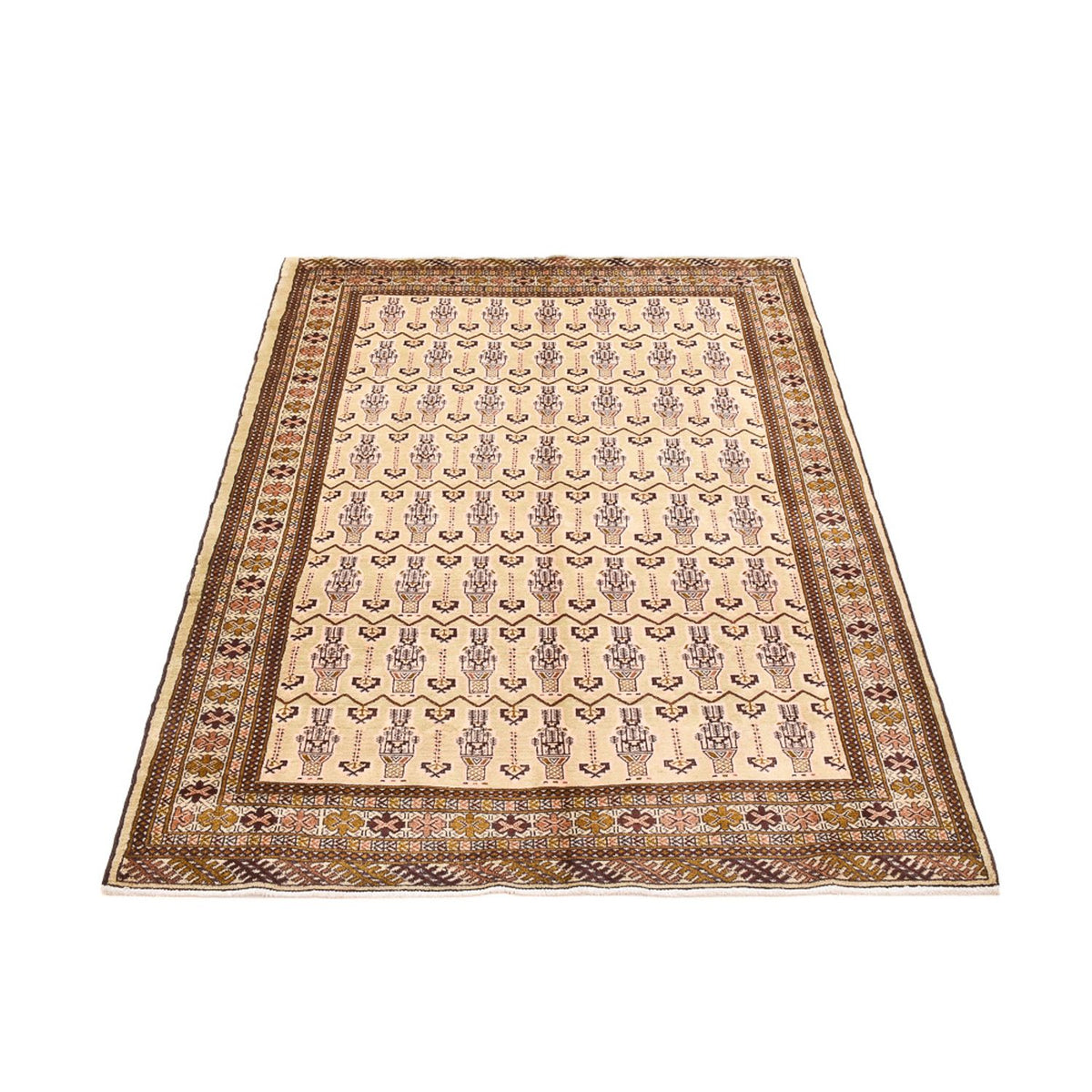 Turkaman Rug - 213 x 146 cm - light beige