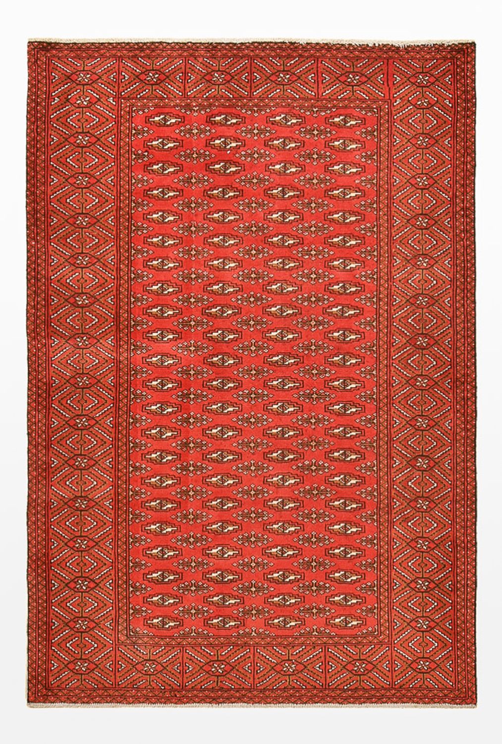 Turkaman Rug - 186 x 125 cm - red