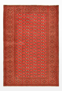 Turkaman Rug - 186 x 125 cm - red