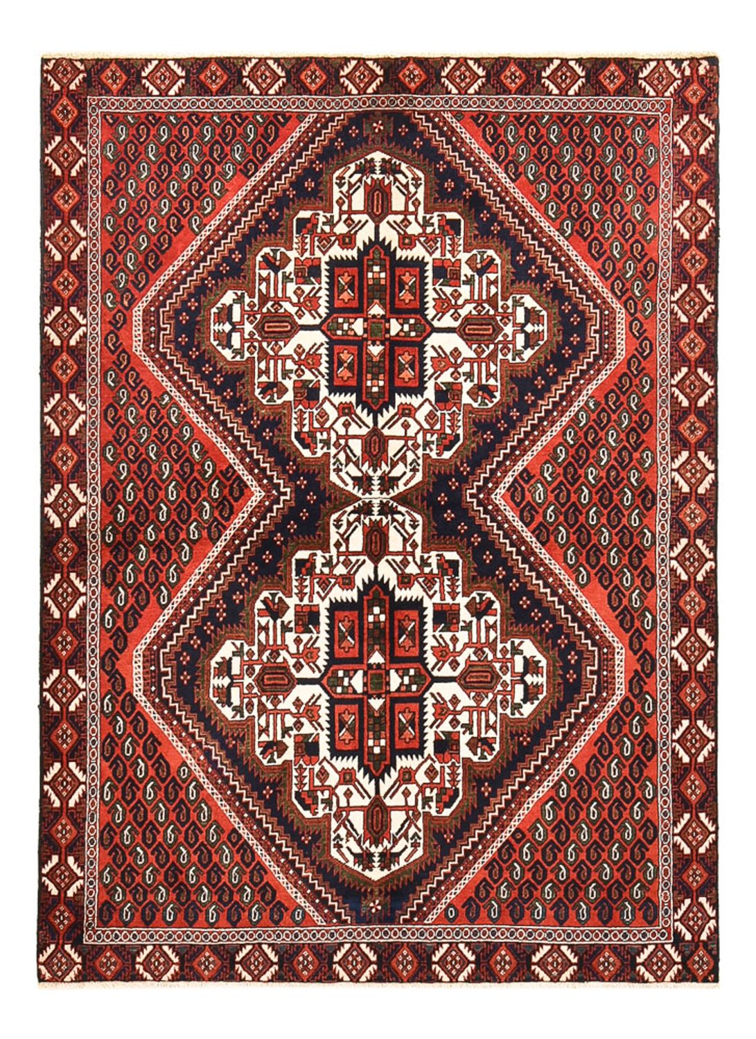 Perser Rug - Nomadic - 174 x 126 cm - rust