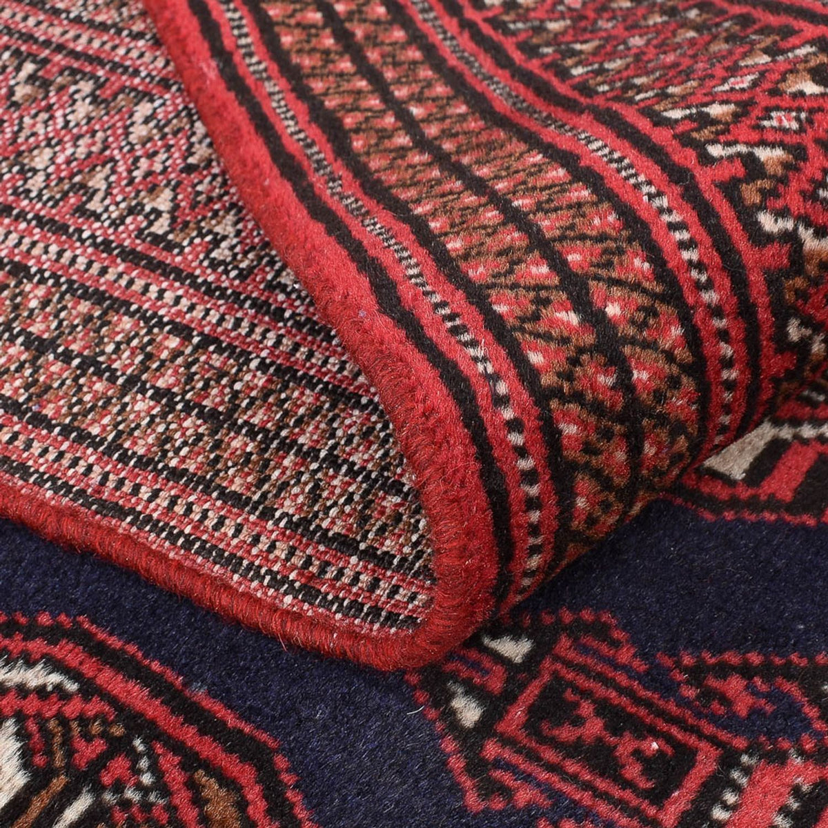 Turkaman Rug - 190 x 129 cm - red