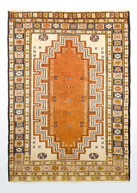 Turkaman Rug - 86 x 56 cm - multicolored