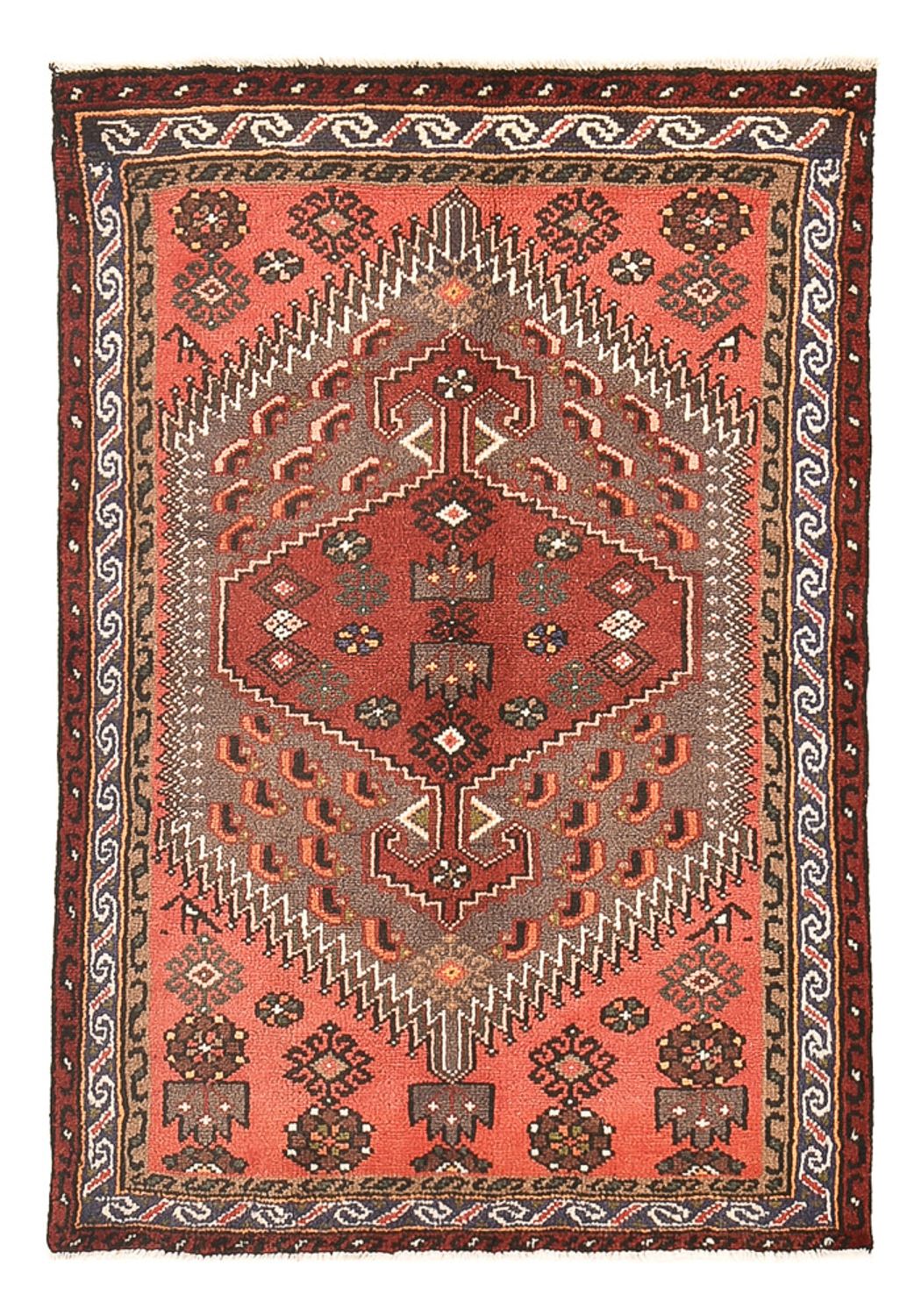 Perser Rug - Bidjar - 136 x 96 cm - light red
