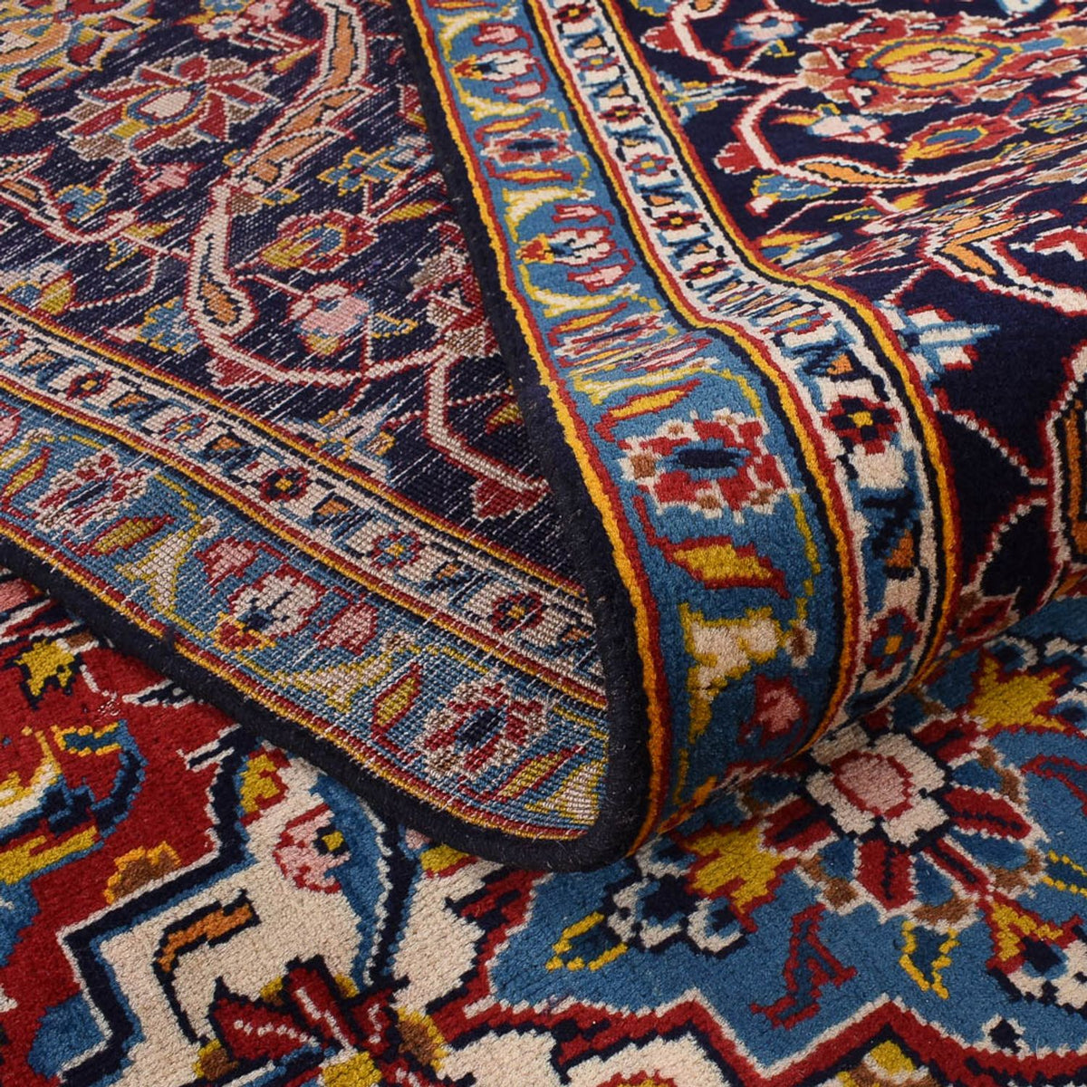 Perser Rug - Keshan - 381 x 292 cm - dark blue