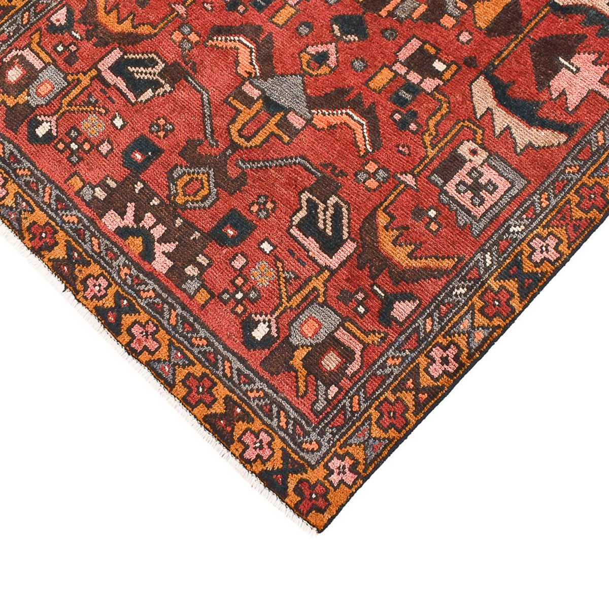 Runner Perser Rug - Nomadic - 322 x 92 cm - terracotta