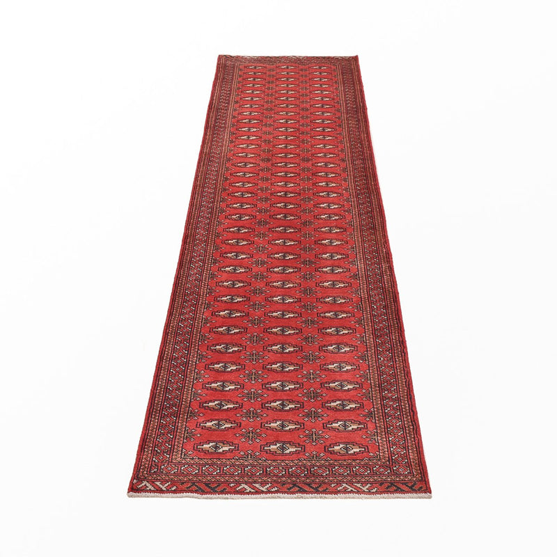 Runner Turkaman Rug - 285 x 77 cm - red