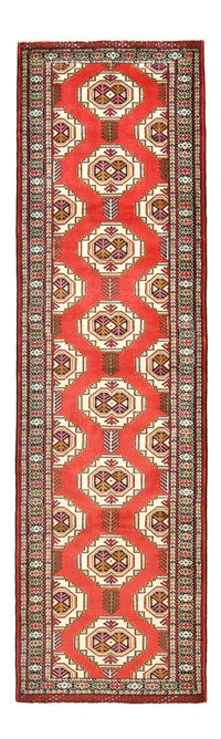 Runner Turkaman Rug - 283 x 85 cm - red