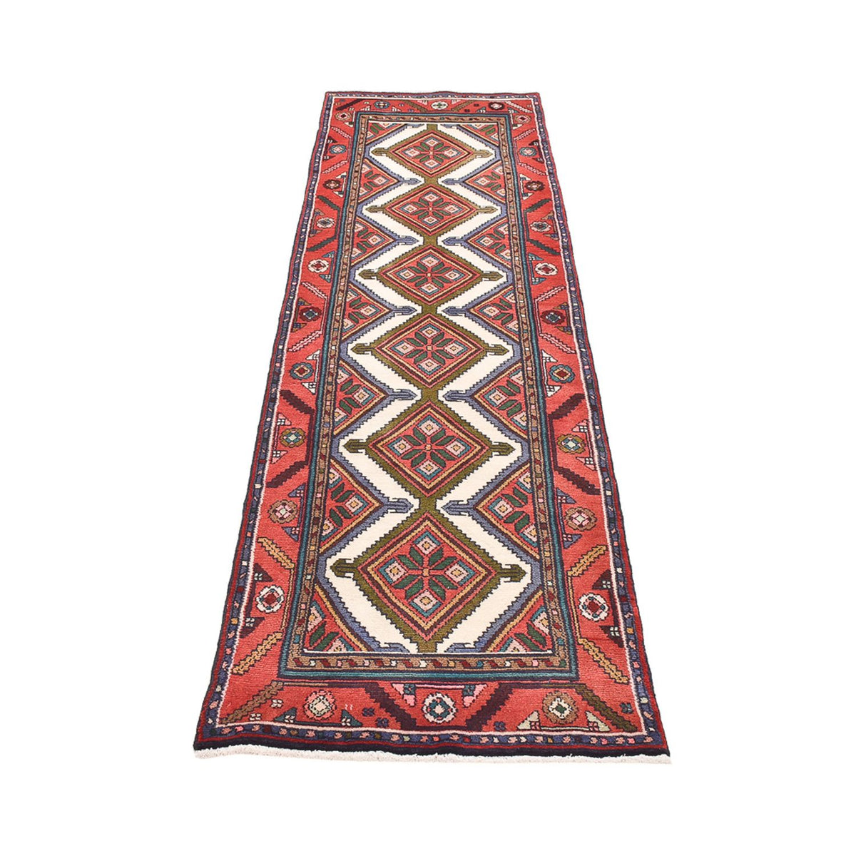 Runner Perser Rug - Nomadic - 288 x 75 cm - dark red