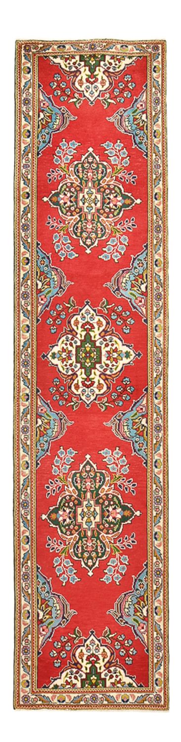Läufer Perser - Täbriz - 343 x 80 cm - rot