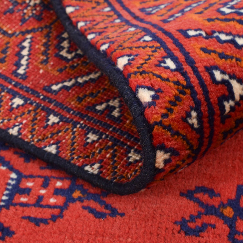 Runner Turkaman Rug - 277 x 75 cm - red