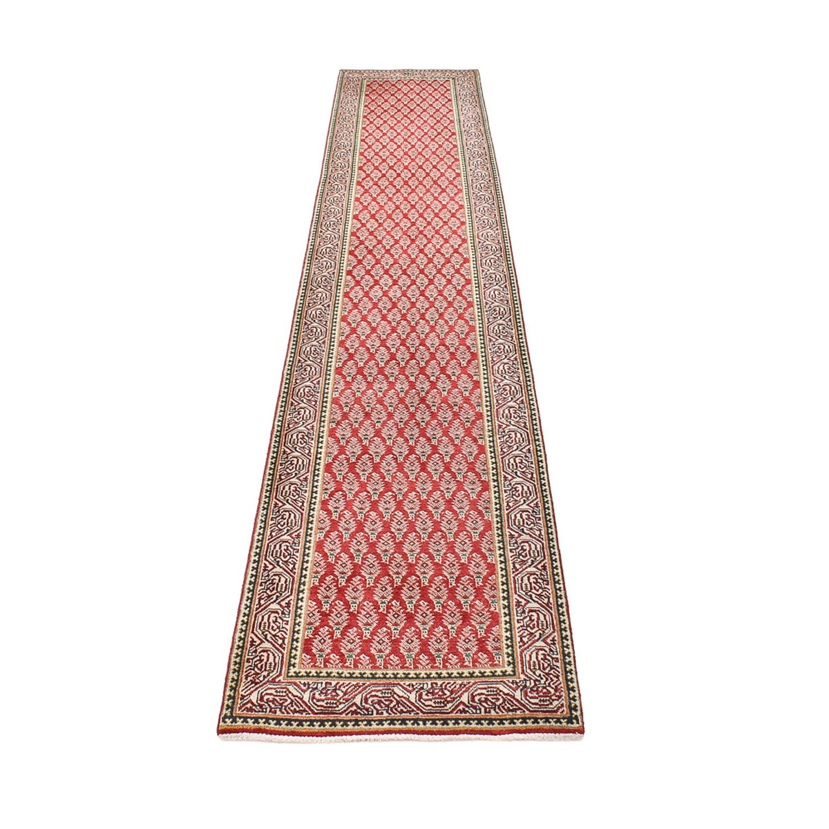 Runner Perser Rug - Tabriz - 381 x 73 cm - rust