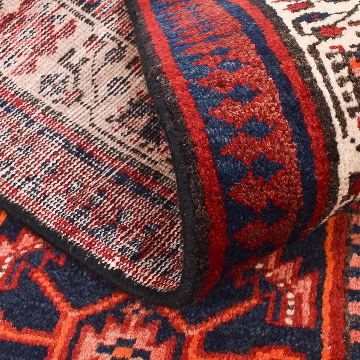 Runner Perser Rug - Tabriz - 460 x 98 cm - rust