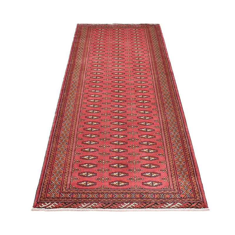 Runner Turkaman Rug - 285 x 105 cm - red