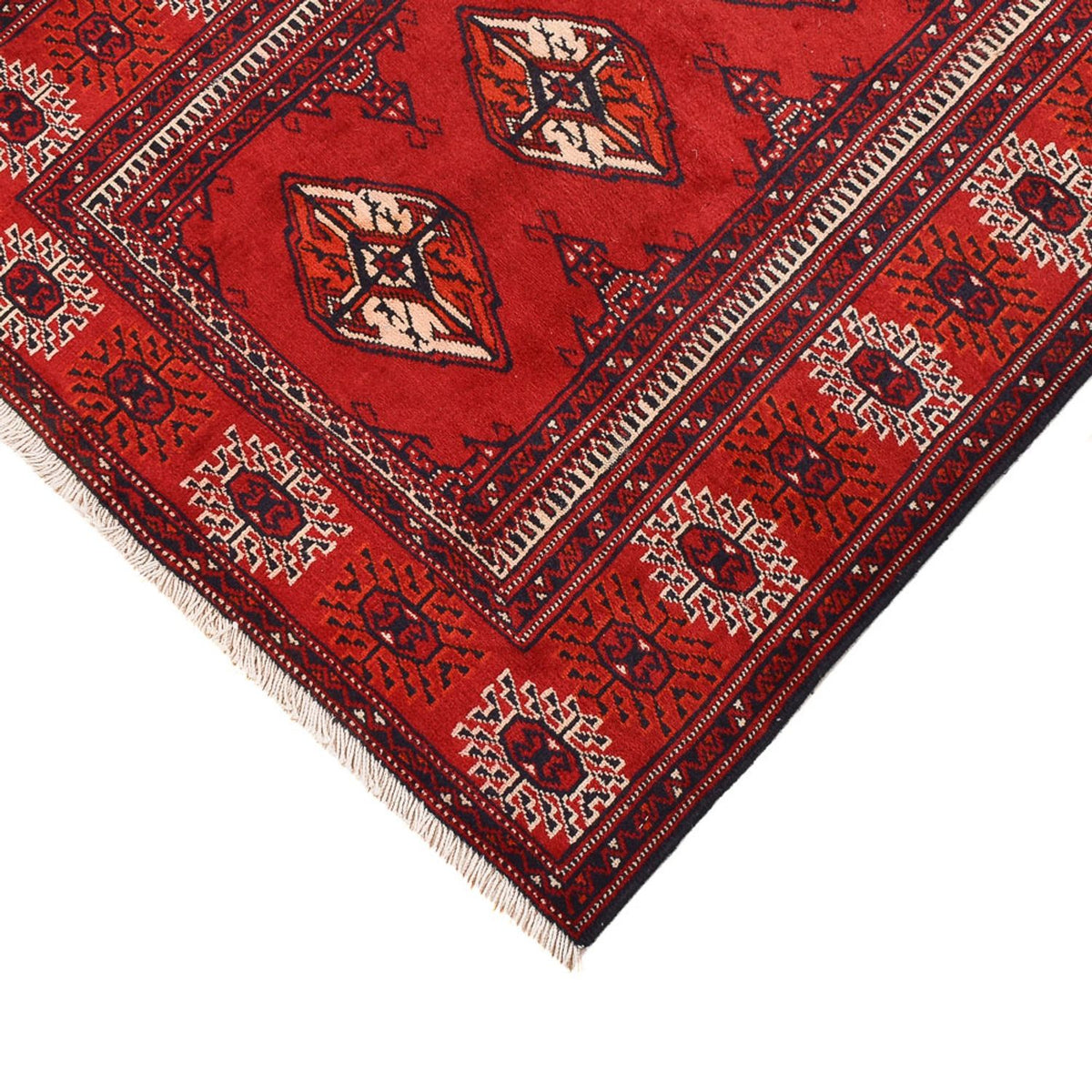 Runner Turkaman Rug - 353 x 89 cm - red